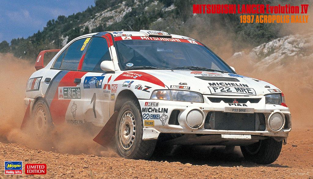 Hasegawa Mitsubishi Lancer Evolution IV 1997 Acropolis Rally Plastic Model Kit 20435 1/24