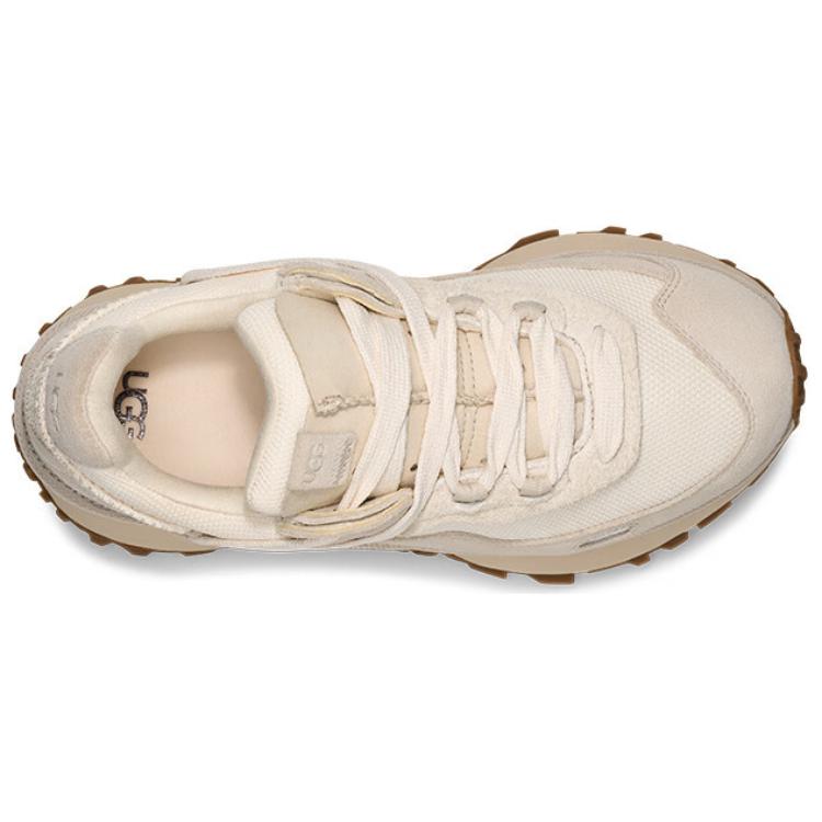 UGG Retrofi Fabric Cow Split Leather Fashion Comfortable Non-Slip Low-Top Dad Shoes Women sneaker Beige 1167491-CERA