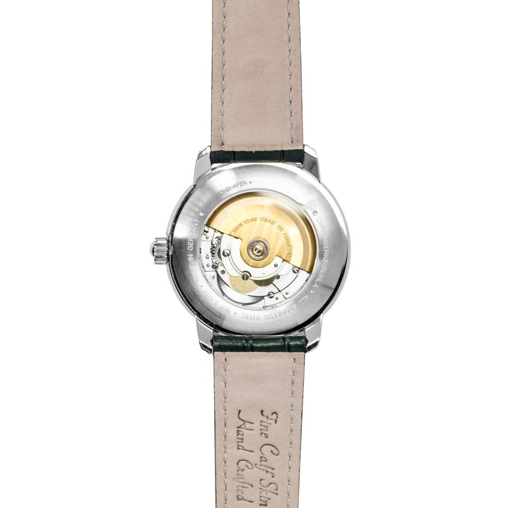 Zeppelin Friedrichshafen Leather Strap Green Dial Automatic 85562 Men's Watch