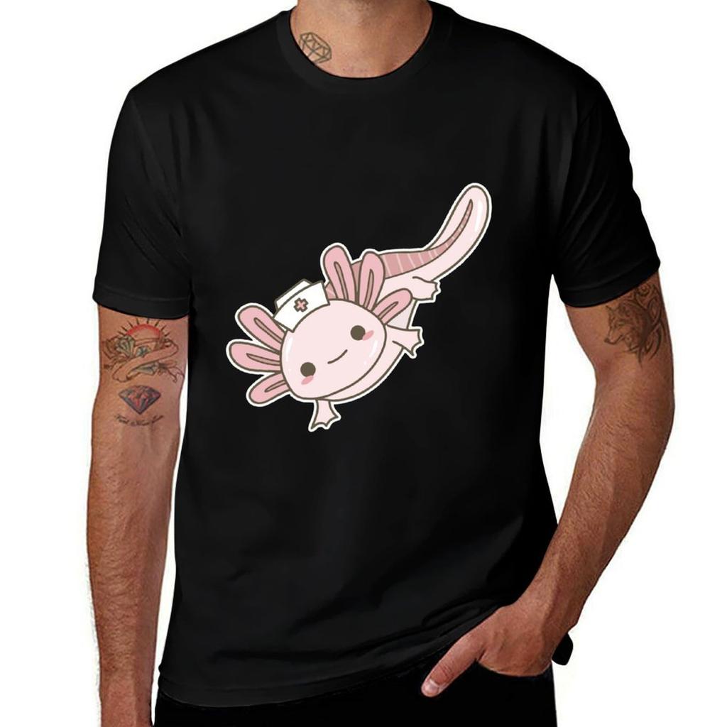 Nurse Axolotl Kawaii Nurse TShirt Trend Art Print TShirt