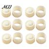 Home Baking Gadgets 2-in-1 Round Mooncake Mold, Double Ended Pastry Press with Scallop And Mini Dough Shaping Tool Spiral Embossing for
