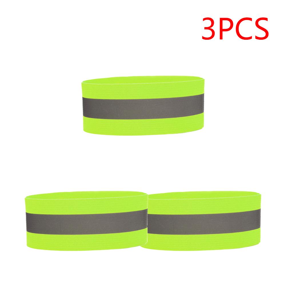 5PCS Running Reflective Arm Band for Wrist Ankle Leg Safety Reflector Tape Night Walking Cycling Led Bracelet Strap High Visibil