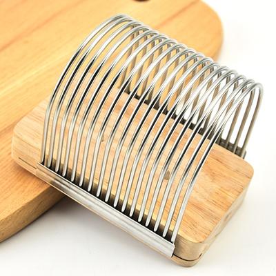 Cortador de pão destacável, máquina de corte de torradas de aço inoxidável, guia de corte, fatiador de pão, ferramentas manuais de cozinha