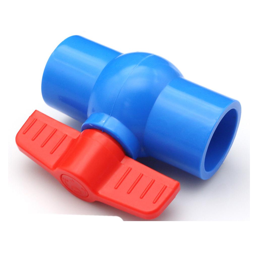 Practical Sturdy PVC Manual Round Valves Right Twist Simple Use 47mm Suitable for Home And Industrial Applications