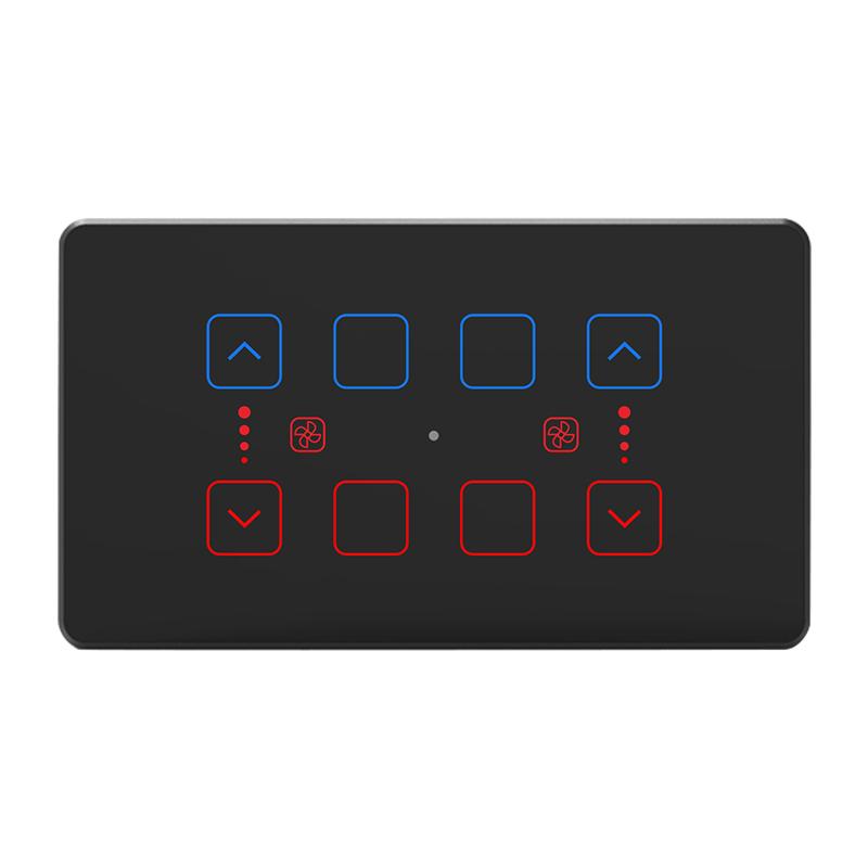 4M Indian Switch Tuya WiFi Smart Home System Switch Fan Curtain Switch with USB Socket 147x86mm