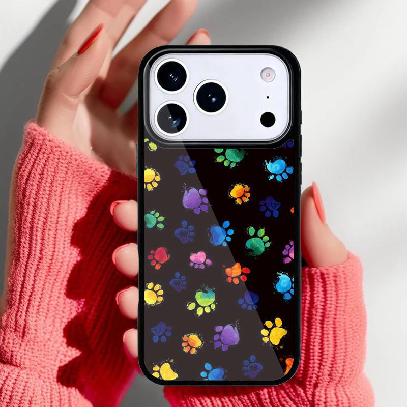 cat Dog paw design Phone Case for iPhone 17 16 15 14 13 Pro Max Back Cover for 12 11 Pro Coque