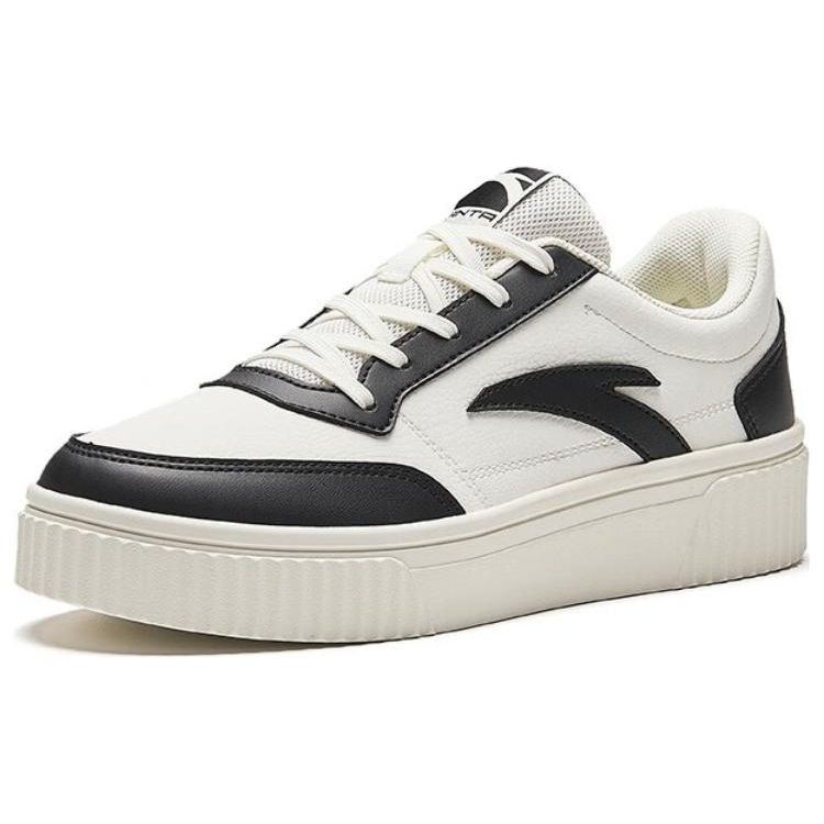 Anta Cherry Biscuit Shoes Low Top Skate Shoes Women sneaker Black White 922228005-6