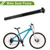 HOPESPANNER Universal 31.6x400mm Carbon Fiber Pattern Gloss Black Bicycle Seatpost Shock Absorbing Bike Saddle Post Seat Tube Carbon Fiber 1 Piece