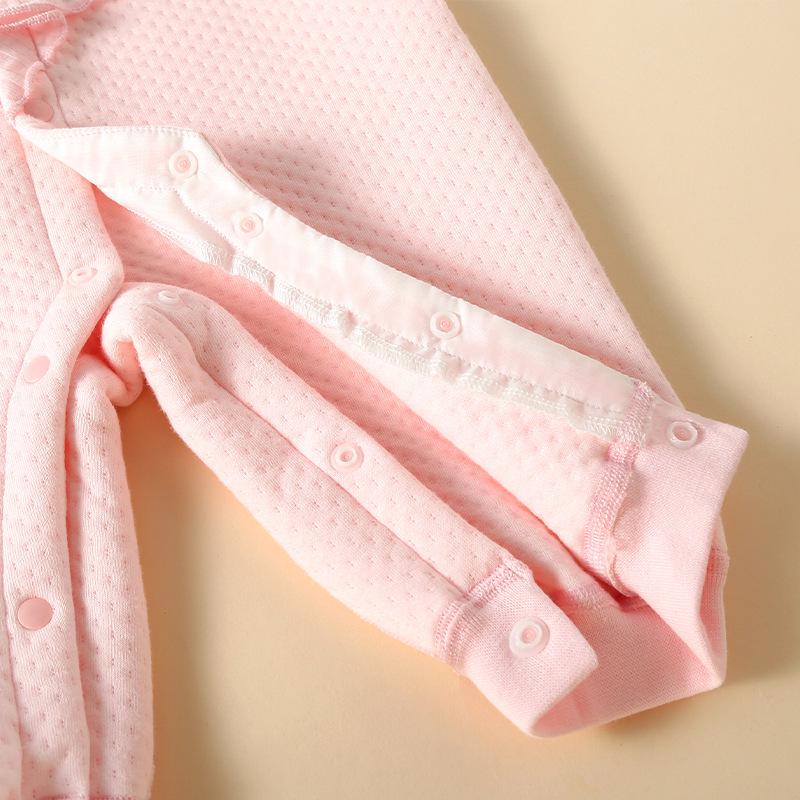 Charming Baby Girl Romper with Bow - Newborn Princess Crawling Outfit