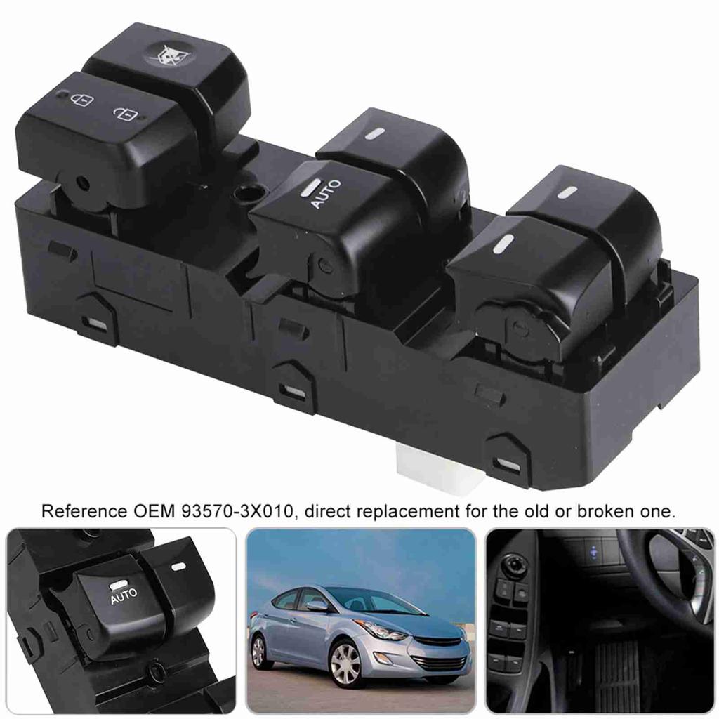 Left Front Electric Power Window Control Switch Fit for Hyundai Elantra 2011 2013 93570 3X010