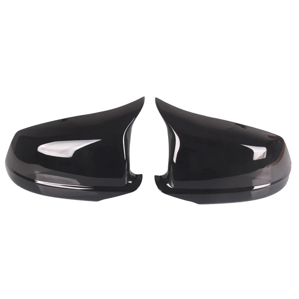 Rearview Mirror Covers for BMW F10 F11 5-Series 520i 523i 525i 528i 530i Caps  Side Rear-View ABS Carbon Fiber Gloss Black