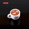 10Pcs Dollhouse Diy Accessories Resin Kawaii Simulation Mini Coffee Cup For Miniature Kitchen Craft Food Toy