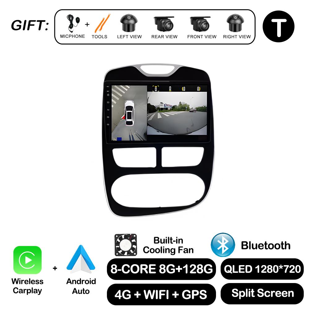 10'' For Renault Clio 4 2012 - 2016 Carplay Car Radio Multimedia Video Player Android Auto 4G WIFI GPS Navigation DSP stereo BT