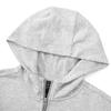 Adidas Letter Logo Hooded Zip-Up Comfortable Sweatshirt Women Sweatshirt Gray KA1505