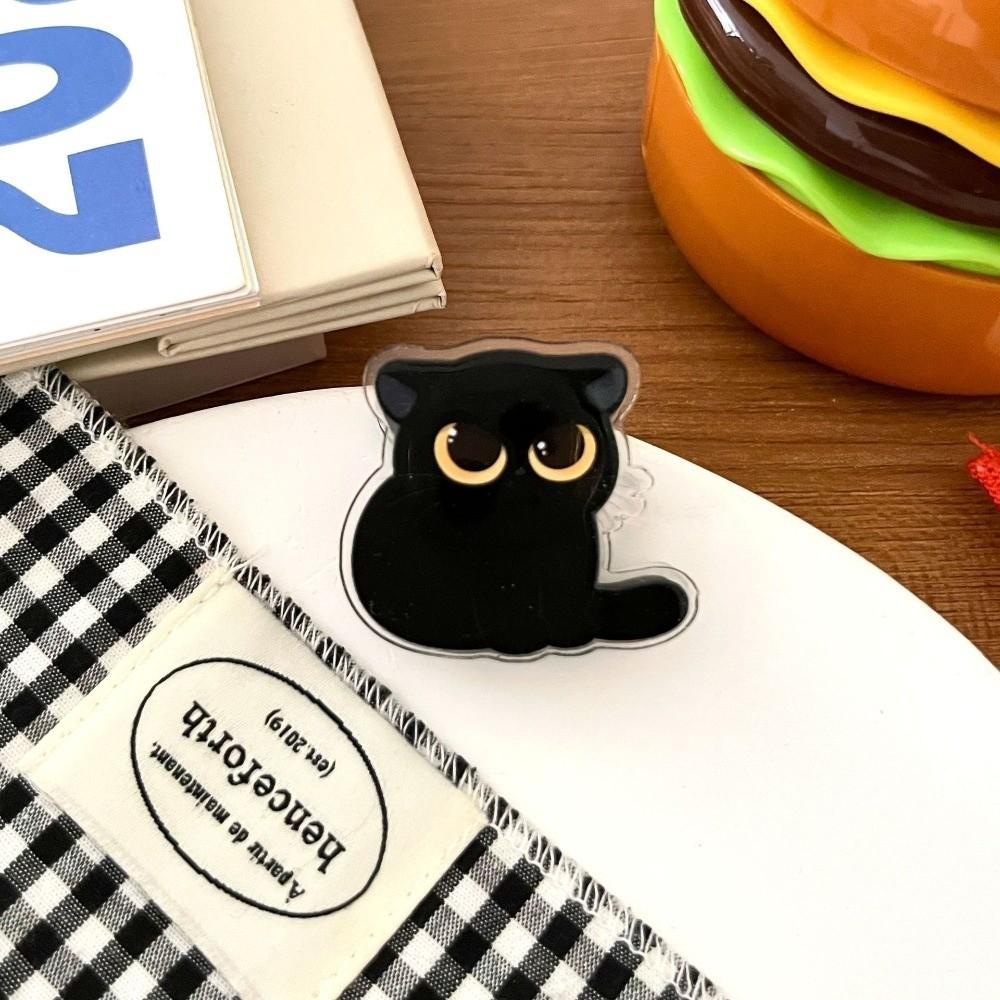 8pcs Fresh Keeping Black Cat Bag Clips Moisture-proof Kitchen Seal Clips  Seasoning Bags