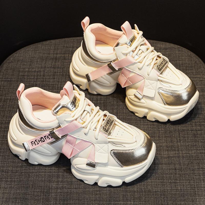 Pop Shoes Heightening Casual Sneakers Thick Bottom