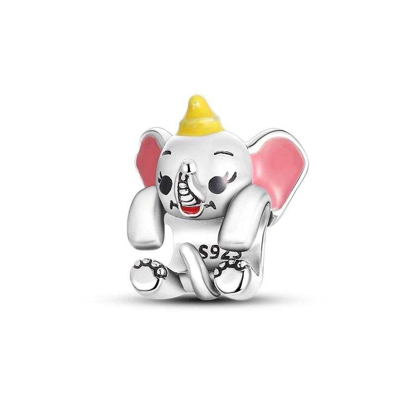 Nya Koppar Djur Katt Hund Björn Apa Elefanter Original Pärlor För Pan Charms Armband Kvinnor Diy Smycken Gåva