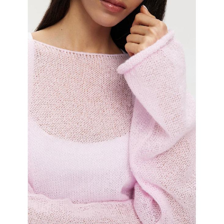 Dámský nadměrný svetr Léto Podzim Ležérní Módní Volné Dámské Pulovry Šik Bílý Svetr Sueter Dámský Pulovr Femme