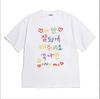 Minimalistisches Koreanisches Positives Buchstaben-Print Grafik-T-Shirt Lässiges Lockeres Kurzarm-T-Shirt für Damen Unisex Oversize-T-Shirt Goth