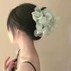 New Sweet Flower Pearl Hair Clip for Women Mesh Gentle Elegant Pan Hair Shark Clip Temperament Girl Hair Accessories