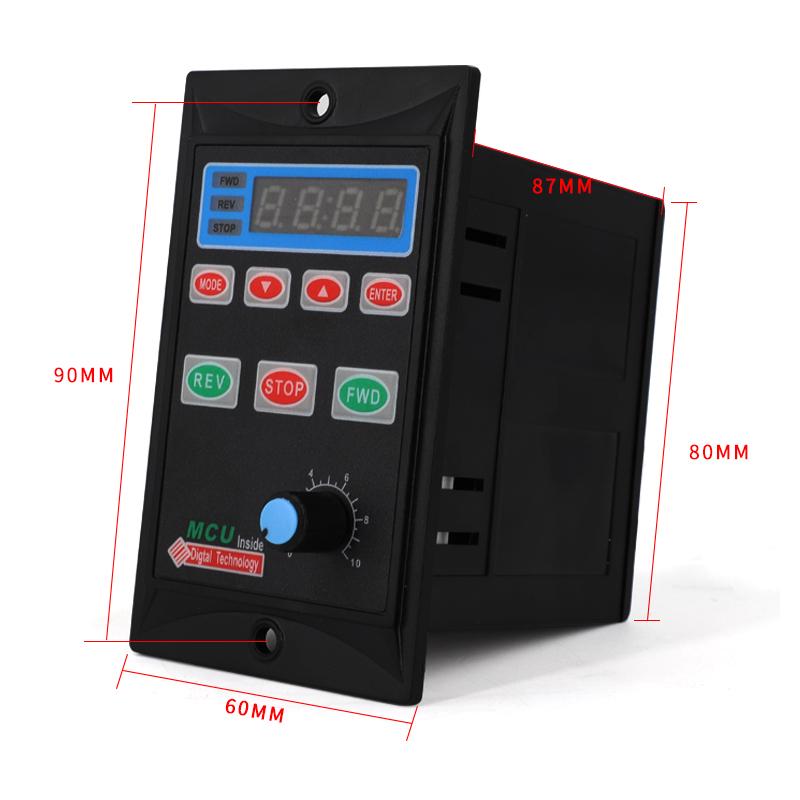 6-250W UX-52 Smart AC Motor Speed Controller with Digital Display & Stepless Regulation, 220V