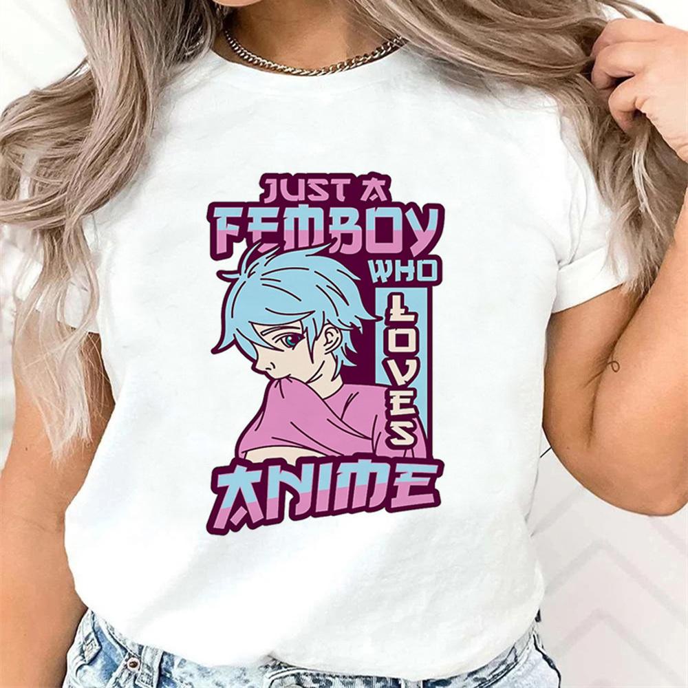 T-shirt Femboy femme Pastel Digital Punk hip hop harajuku T-shirt Classique Streetwear Tendance Coloré Grunge graphique Années 2000