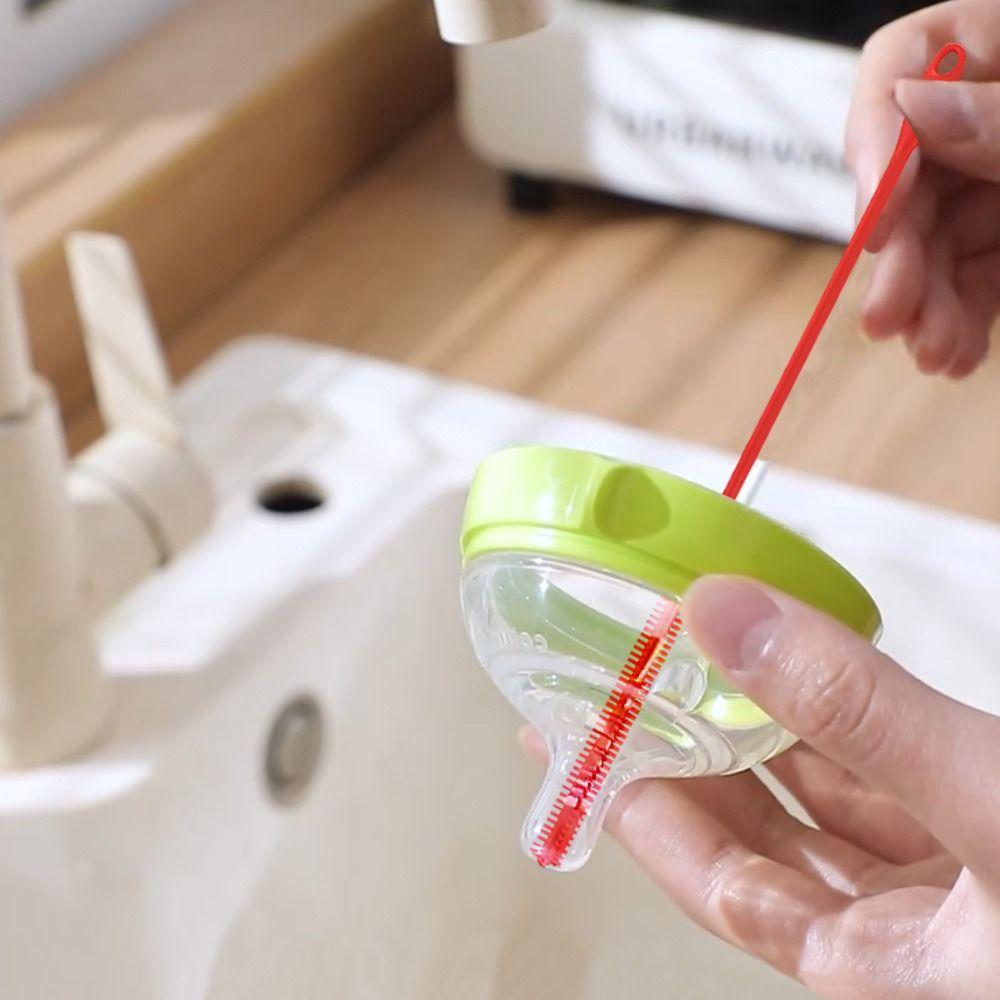 with Long Handle Pipe Cleaning Brush Household Baby Bottle Cleaner for Pacifier Brush