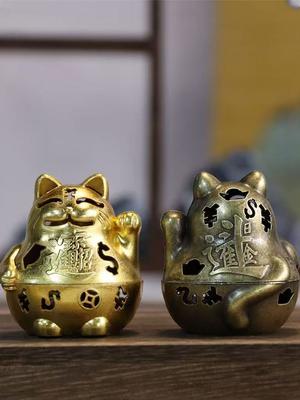 Good Luck, Fortune, Cat Incense Burner, Household Indoor Mini Incense Burner, Tea Ceremony Incense Burner