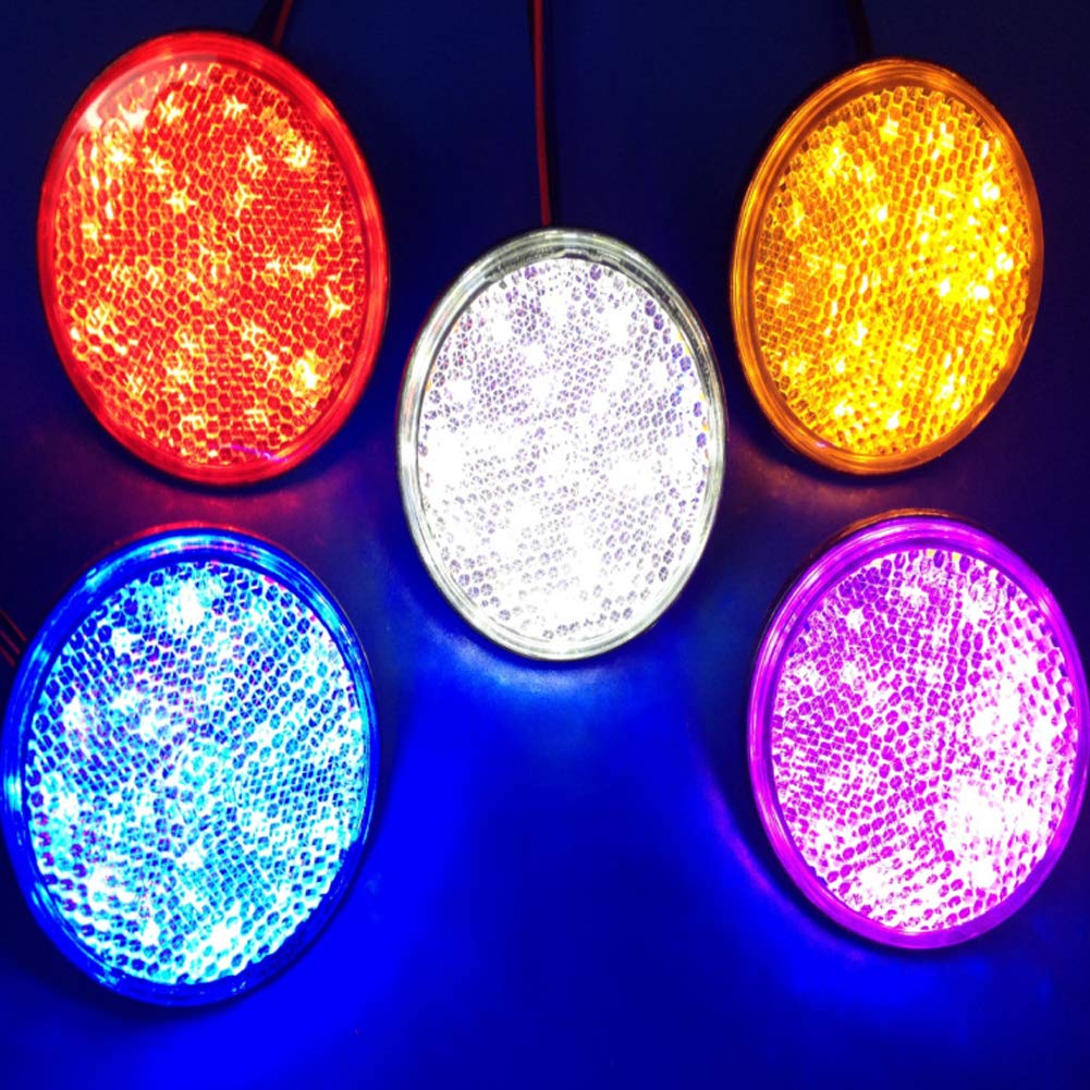 Reflector Motorcycle LED Reflector Car 24 Row Side Marker Lamp Turn Signal Auxiliary