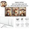 3pcs Funny Cow Canvas Wall Art Humor Dreaming Cow Drinking Coffee Posters Prints Paintings Playful Country Farmhouse Animals Wall Decor Pictures for