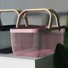 Nordic Storage Basket Bathroom Storage Baskets Kitchen Vegetable Organize Basket with Handle Home Organization Accessories