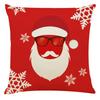 Red Plaid Elk Deep Forest Christmas Pillow Cover Home Sofa Cushion Cover