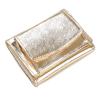 [imeetu] Mini Tri-fold Wallet for Men and Women, Genuine Leather, Small Wallet with Skimming Protection, Coin Purse, Mitsuori Cowhide Leather,