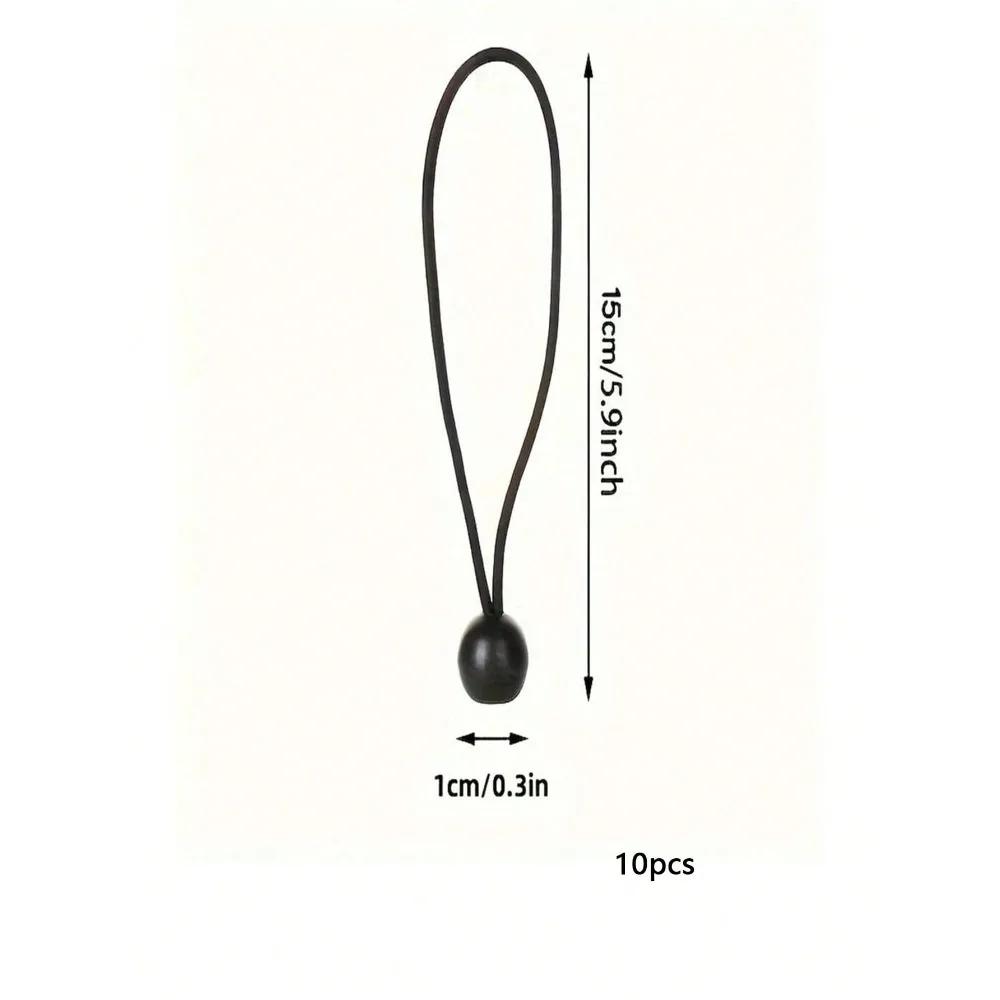 5-Piece Outdoor Camping Tent Set: Elastic Ropes, Plastic Balls, High-Tensile Ropes, Binding Balls, Trampoline.