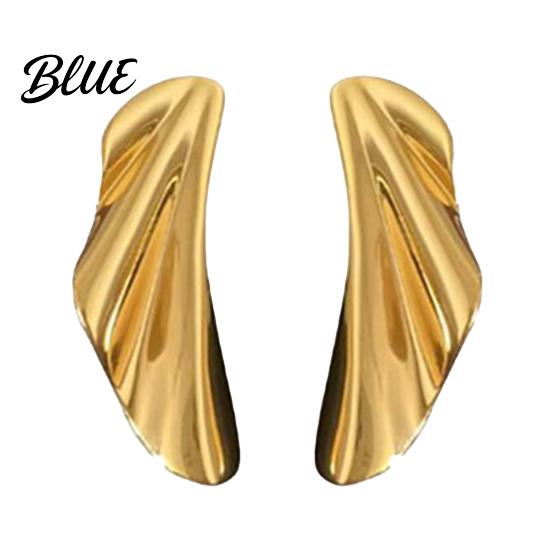 Lightweight Earrings 1 Pair Leaf Stud for Women Irregular Everyday