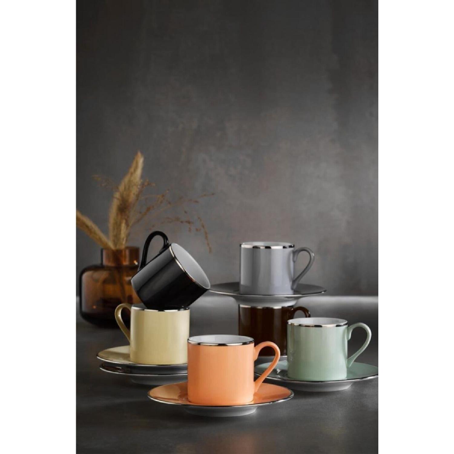 

Porcelain Dream Colorful 12 Piece Coffee Cup Set Of 6 People Rnva 1034239 чистий