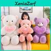 Großer Teddybär Kuscheltier mit Kissen in Herzform für Mädchen, Geschenk und zum Kuscheln