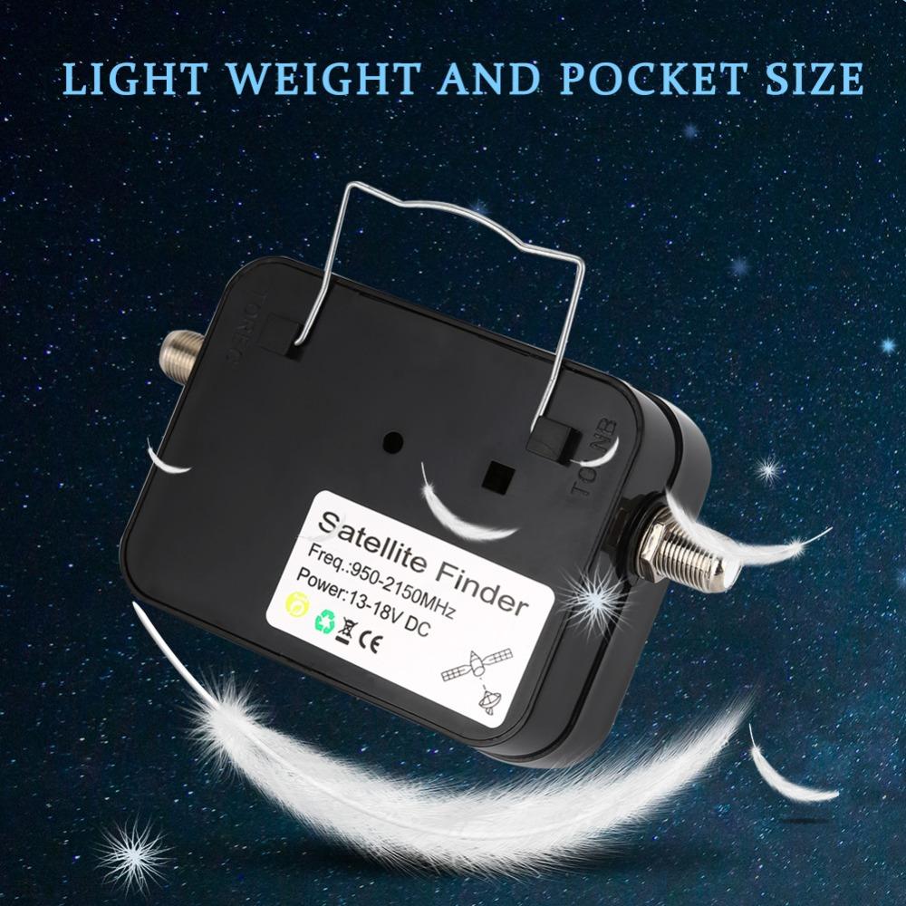 Digital Screen Satellite Finder Black Background Yellow Word Digital Satfinder 13-18V DC Satellite Locator