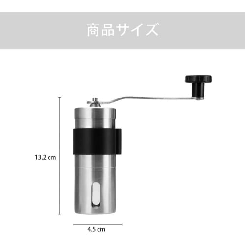 HXDWLKJ Small Mini Coffee Mill, Manual Coffee Grinder, Stainless Steel and Ceramic, Washable, Adjustable Grind Size, Portable Kitchen Grinding Tool Fo