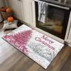 Traumhafter Pulverschnee Weihnachts-Teppich Weihnachtsbaum-Muster Wohnzimmer Eingang Feiertagsdekoration Fußmatte Heimdeko