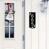Customizable Metal Surname Sign Black Iron Wall Art Silhouette Home Decoration Hot Sale