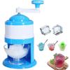 Hand-Crank Ice Shaver, Portable Ice Shaver & Snow Cone Machine