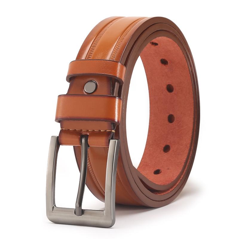 European & American Casual Men's PU Leather Pin Buckle Belt