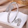 Classical Romantic Hollow Diamond Zircon Bracelet Ring Set Is Suitable For Traveling Parties, Banquet Matching