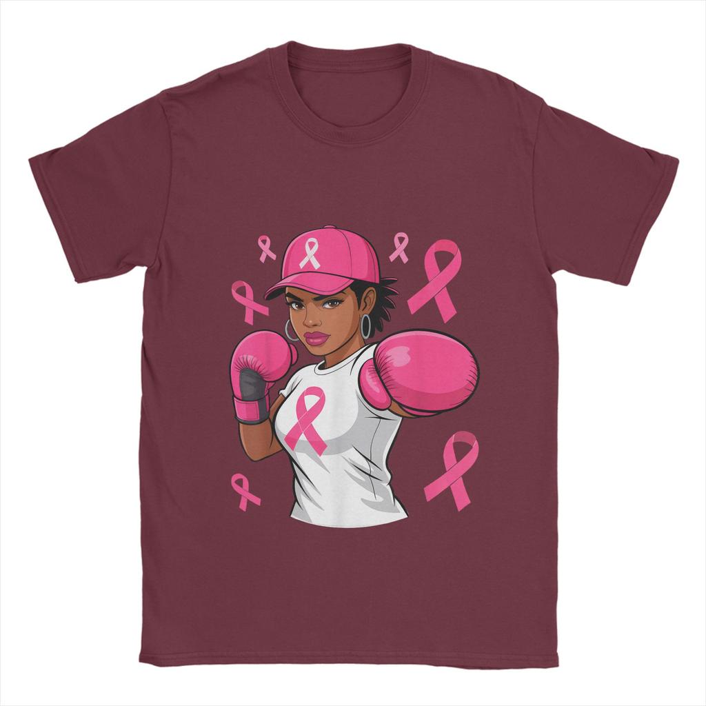 Fight Is Our Fight Breast Cancers  T Shirt Summer  Fashion T-Shirts Men Cotton O Neck Oversize Tees Short Sleeves Tops