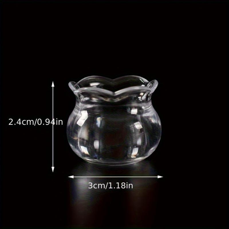 30pcs Mini Vases Miniature Fish Tanks DIY Plastic Containers Home Decorative Vases Exquisite Creative Small Fish Tank Desk Decor