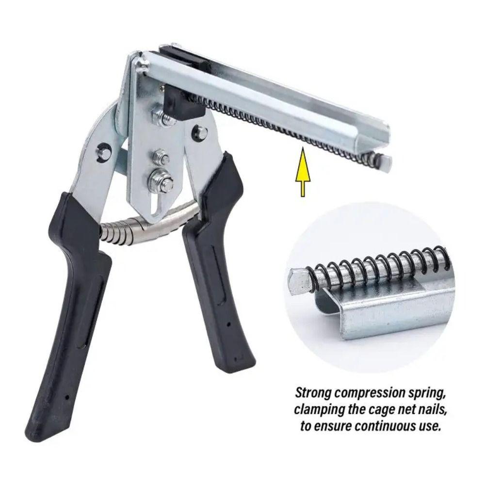 Farm Cage Repair Pliers 600pcs M Clips Pig Ring Pliers Animal Cage Hog Ring Pliers  Chicken