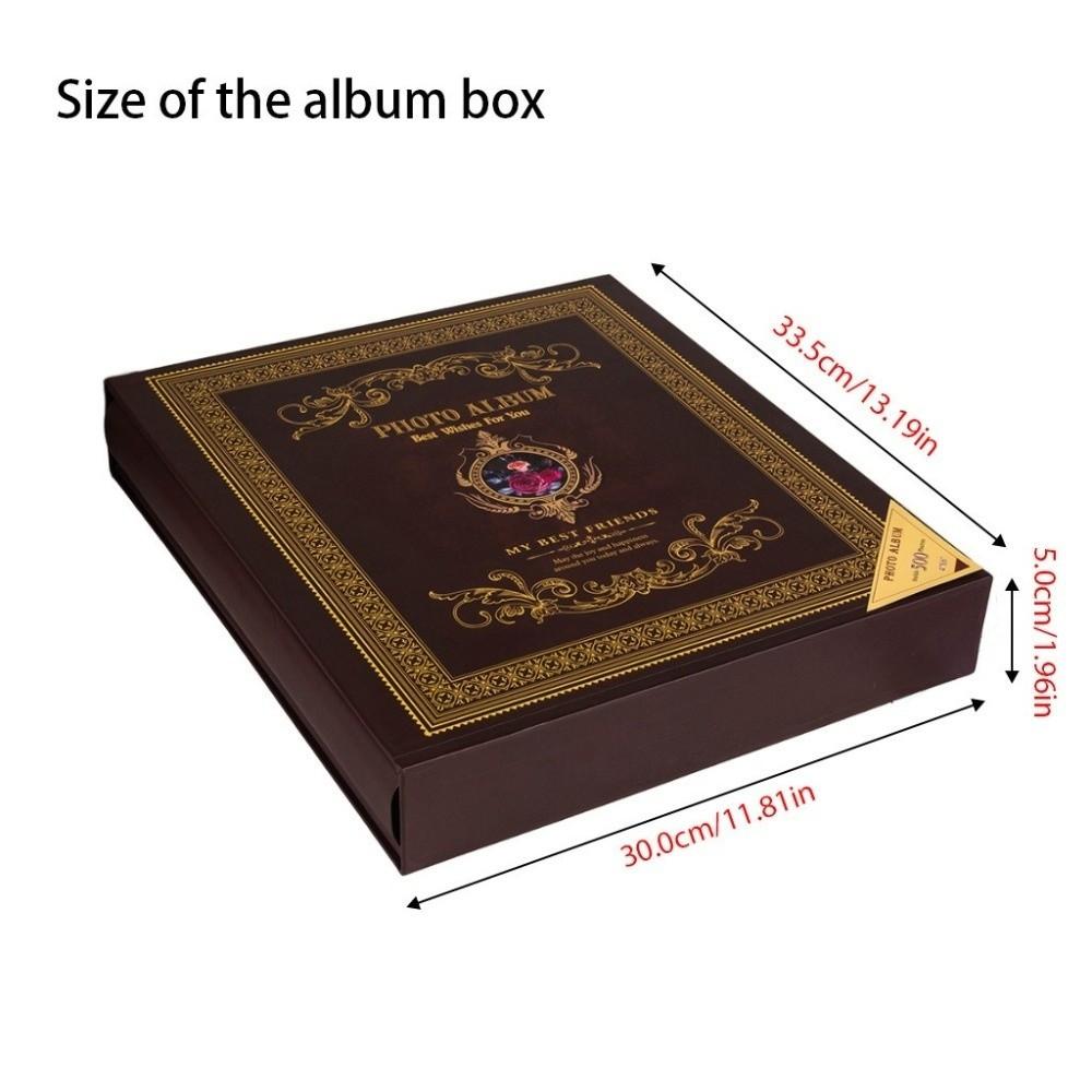 6 Zoll 500 Taschen Scrapbook-Album Laminierte Einsteck-Fotoalben Fotoaufbewahrung Aufbewahrung für Zuhause