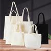 1Pcs Blank Single Shoulder Bag Canvas Shopping Bag Handheld Cotton Cloth Student Tote Bag For Shopping