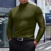 Men's Casual Slim Fit Basic Tops  Lightweight Turtleneck Pullover Shirt